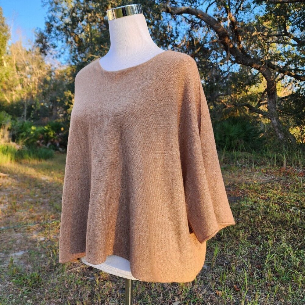 NEW Free‎ for Humanity Wool Relaxed Fit Pull Over Cozy Crop Sweater One Size